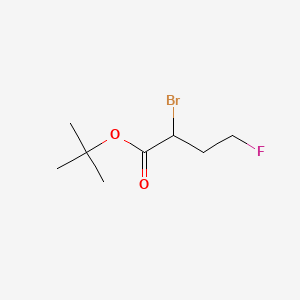 molecular formula C8H14BrFO2 B6605001 tert-butyl2-bromo-4-fluorobutanoate CAS No. 2770557-19-0