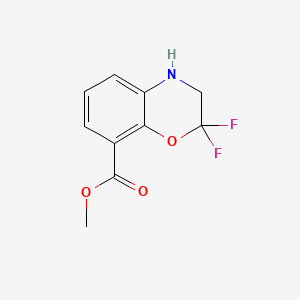 molecular formula C10H9F2NO3 B6605009 methyl2,2-difluoro-3,4-dihydro-2H-1,4-benzoxazine-8-carboxylate CAS No. 2770545-74-7