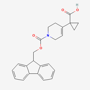 B6605199 1-(1-{[(9H-fluoren-9-yl)methoxy]carbonyl}-1,2,3,6-tetrahydropyridin-4-yl)cyclopropane-1-carboxylic acid CAS No. 2219371-63-6