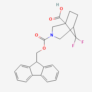 3-{[(9H-fluoren-9-yl)methoxy]carbonyl}-8,8-difluoro-3-azabicyclo[3.2.1]octane-1-carboxylic acid