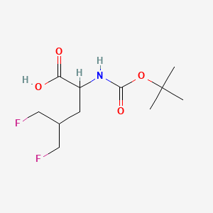 2-{[(tert-butoxy)carbonyl]amino}-5-fluoro-4-(fluoromethyl)pentanoic acid