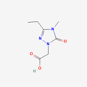 2-(3-ethyl-4-methyl-5-oxo-4,5-dihydro-1H-1,2,4-triazol-1-yl)acetic acid