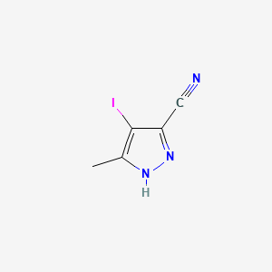 4-iodo-5-methyl-1H-pyrazole-3-carbonitrile