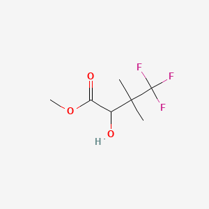 molecular formula C7H11F3O3 B6605327 methyl4,4,4-trifluoro-2-hydroxy-3,3-dimethylbutanoate CAS No. 2228455-15-8