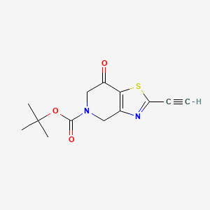 molecular formula C13H14N2O3S B6605340 tert-butyl2-ethynyl-7-oxo-4H,5H,6H,7H-[1,3]thiazolo[4,5-c]pyridine-5-carboxylate CAS No. 2803829-40-3