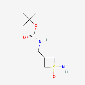 molecular formula C9H18N2O3S B6605380 tert-butylN-[(1-imino-1-oxo-1lambda6-thietan-3-yl)methyl]carbamate CAS No. 2803834-76-4