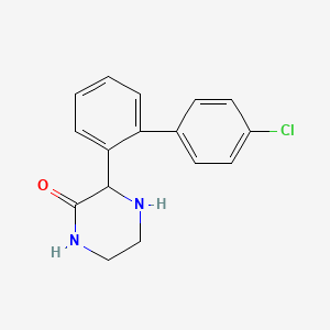 3-[2-(4-chlorophenyl)phenyl]piperazin-2-one