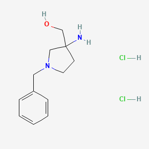 (3-amino-1-benzylpyrrolidin-3-yl)methanol dihydrochloride