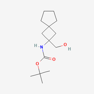 tert-butyl N-[2-(hydroxymethyl)spiro[3.4]octan-2-yl]carbamate