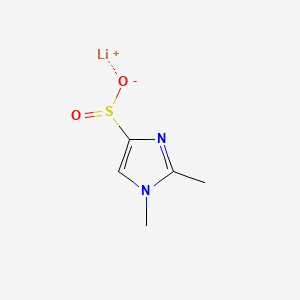 molecular formula C5H7LiN2O2S B6605504 lithium(1+)ion1,2-dimethyl-1H-imidazole-4-sulfinate CAS No. 2241138-54-3