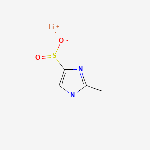 molecular formula C5H7LiN2O2S B6605504 lithium(1+) ion 1,2-dimethyl-1H-imidazole-4-sulfinate CAS No. 2241138-54-3