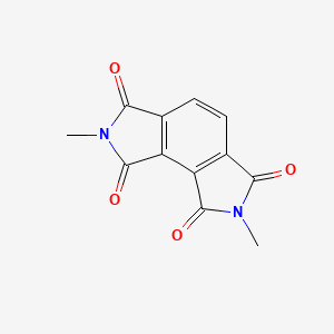 molecular formula C12H8N2O4 B6605511 2,7-dimethyl-1H,2H,3H,6H,7H,8H-pyrrolo[3,4-e]isoindole-1,3,6,8-tetrone CAS No. 2243505-36-2
