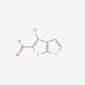 3-chlorothieno[2,3-b]thiophene-2-carbaldehyde
