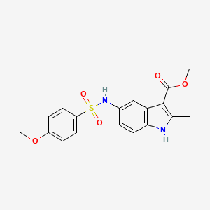 methyl 5-(4-methoxybenzenesulfonamido)-2-methyl-1H-indole-3-carboxylate
