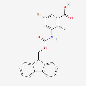 5-bromo-3-({[(9H-fluoren-9-yl)methoxy]carbonyl}amino)-2-methylbenzoic acid
