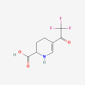 molecular formula C8H8F3NO3 B6605541 5-(trifluoroacetyl)-1,2,3,4-tetrahydropyridine-2-carboxylic acid CAS No. 2241138-13-4