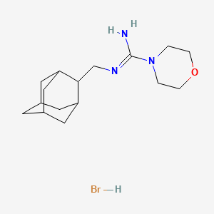 molecular formula C16H28BrN3O B6605553 N'-[(adamantan-2-yl)methyl]morpholine-4-carboximidamide hydrobromide CAS No. 2241145-49-1