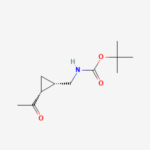 rac-tert-butyl N-{[(1R,2S)-2-acetylcyclopropyl]methyl}carbamate