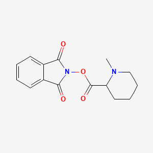 molecular formula C15H16N2O4 B6605599 1,3-dioxo-2,3-dihydro-1H-isoindol-2-yl 1-methylpiperidine-2-carboxylate CAS No. 2248261-20-1
