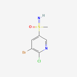 (5-bromo-6-chloropyridin-3-yl)(imino)methyl-lambda6-sulfanone