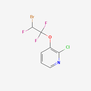 molecular formula C7H4BrClF3NO B6605663 3-(2-bromo-1,1,2-trifluoroethoxy)-2-chloropyridine CAS No. 2803835-37-0