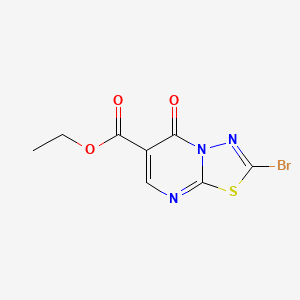 molecular formula C8H6BrN3O3S B6605676 ethyl 2-bromo-5-oxo-5H-[1,3,4]thiadiazolo[3,2-a]pyrimidine-6-carboxylate CAS No. 2803864-58-4