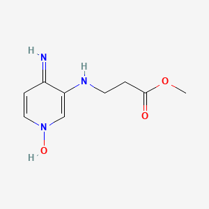 4-amino-3-[(3-methoxy-3-oxopropyl)amino]pyridin-1-ium-1-olate