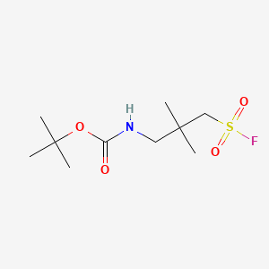 molecular formula C10H20FNO4S B6605680 tert-butylN-[3-(fluorosulfonyl)-2,2-dimethylpropyl]carbamate CAS No. 2168453-94-7