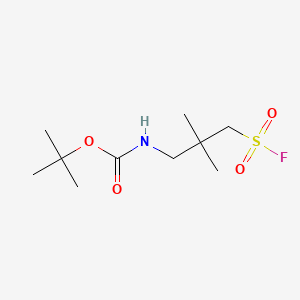 molecular formula C10H20FNO4S B6605680 tert-butyl N-[3-(fluorosulfonyl)-2,2-dimethylpropyl]carbamate CAS No. 2168453-94-7