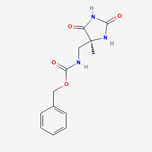 rel-benzyl N-{[(4R)-4-methyl-2,5-dioxoimidazolidin-4-yl]methyl}carbamate