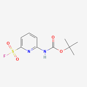 molecular formula C10H13FN2O4S B6605735 tert-butylN-[6-(fluorosulfonyl)pyridin-2-yl]carbamate CAS No. 2300781-79-5