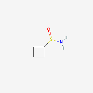 molecular formula C4H9NOS B6605845 cyclobutanesulfinamide CAS No. 2138410-13-4