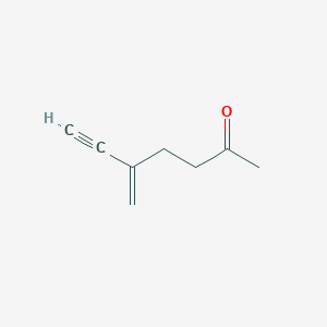 molecular formula C8H10O B066059 5-Methylidenehept-6-yn-2-one CAS No. 176541-67-6