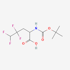 B6606133 2-{[(tert-butoxy)carbonyl]amino}-4,4,5,5-tetrafluoropentanoic acid CAS No. 1849788-75-5