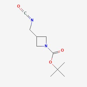 molecular formula C10H16N2O3 B6606604 tert-butyl3-(isocyanatomethyl)azetidine-1-carboxylate CAS No. 2649076-75-3