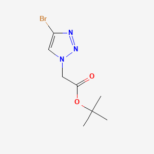 molecular formula C8H12BrN3O2 B6606730 tert-butyl2-(4-bromo-1H-1,2,3-triazol-1-yl)acetate CAS No. 2839143-83-6