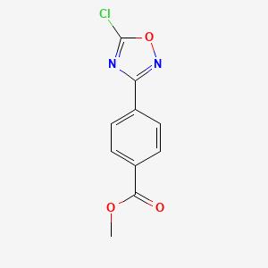 molecular formula C10H7ClN2O3 B6606754 methyl4-(5-chloro-1,2,4-oxadiazol-3-yl)benzoate CAS No. 2384835-23-6