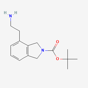 molecular formula C15H22N2O2 B6606772 tert-butyl 4-(2-aminoethyl)-2,3-dihydro-1H-isoindole-2-carboxylate CAS No. 1824204-98-9