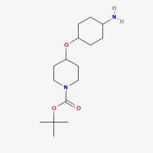 molecular formula C16H30N2O3 B6606780 tert-butyl 4-{[(1r,4r)-4-aminocyclohexyl]oxy}piperidine-1-carboxylate CAS No. 2359730-98-4