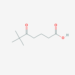 molecular formula C9H16O3 B066068 6,6-二甲基-5-氧代庚酸 CAS No. 171557-83-8