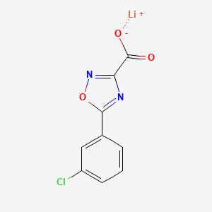molecular formula C9H4ClLiN2O3 B6606847 lithium(1+)5-(3-chlorophenyl)-1,2,4-oxadiazole-3-carboxylate CAS No. 2839139-85-2