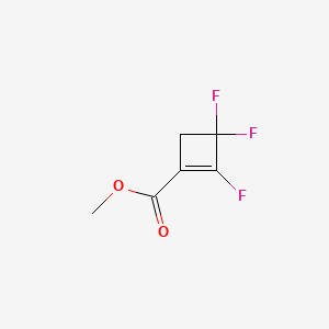 molecular formula C6H5F3O2 B6606934 methyl2,3,3-trifluorocyclobut-1-ene-1-carboxylate CAS No. 656-77-9