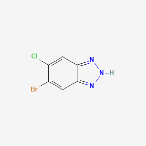 molecular formula C6H3BrClN3 B6606963 5-bromo-6-chloro-1H-1,2,3-benzotriazole CAS No. 2632998-75-3
