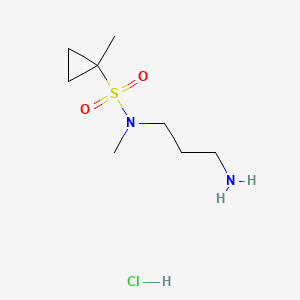molecular formula C8H19ClN2O2S B6607111 N-(3-aminopropyl)-N,1-dimethylcyclopropane-1-sulfonamidehydrochloride CAS No. 2839138-55-3