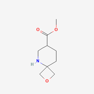 molecular formula C9H15NO3 B6607147 methyl2-oxa-5-azaspiro[3.5]nonane-7-carboxylate CAS No. 2839138-31-5