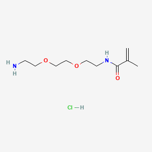 molecular formula C10H21ClN2O3 B6607186 N-{2-[2-(2-aminoethoxy)ethoxy]ethyl}-2-methylprop-2-enamidehydrochloride CAS No. 1299464-00-8