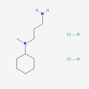 molecular formula C10H24Cl2N2 B6607190 N-(3-aminopropyl)-N-methylcyclohexanaminedihydrochloride CAS No. 91950-95-7