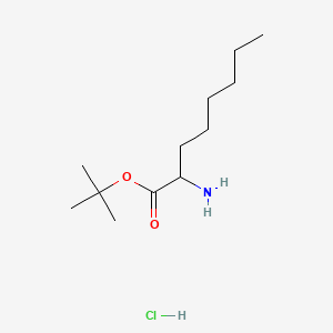 molecular formula C12H26ClNO2 B6607286 tert-butyl2-aminooctanoatehydrochloride CAS No. 2839139-09-0