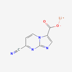 molecular formula C8H3LiN4O2 B6607379 lithium(1+)7-cyanoimidazo[1,2-a]pyrimidine-3-carboxylate CAS No. 2839139-11-4