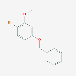 molecular formula C14H13BrO2 B066074 4-BROMO-3-METHOXYPHENOL BENZYL ETHER CAS No. 171768-67-5